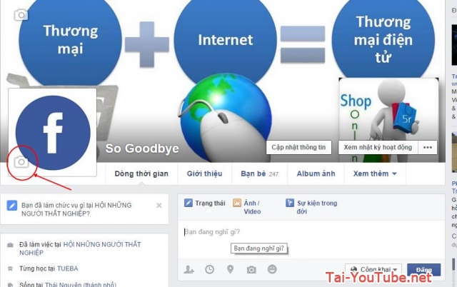 Hình 2 - Cách thay hình đại diện (Avatar) trên Facebook