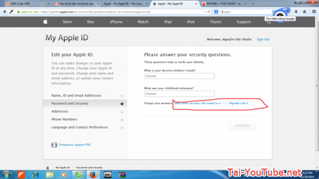 Hình 9 - Hướng dẫn cách đổi mật khẩu iCloud trên Apple ID
