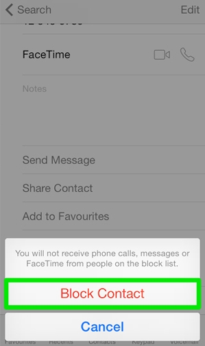 Hình 5 - Hướng dẫn cách chặn cuộc gọi, tin nhắn trên iPhone