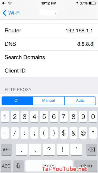Hình 3 - Hướng dẫn cách đổi DNS cho iPhone, iPad nhanh