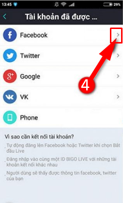 Hướng dẫn đăng xuất tài khoản Bigo Live trên điện thoại cài Android + HÌnh 9